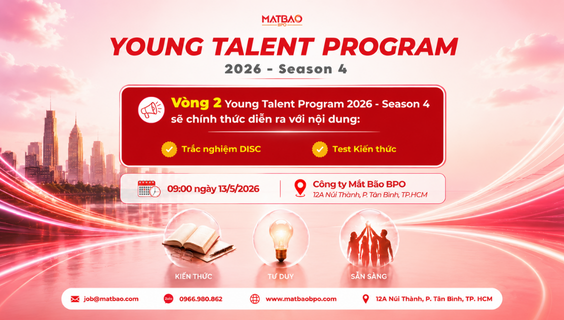 [MBB] – YOUNG TALENT PROGRAM 2026 – SEASON 4 | VÒNG 2 ĐÃ BẮT ĐẦU- HÃY CHINH PHỤC THỬ THÁCH TIẾP THEO